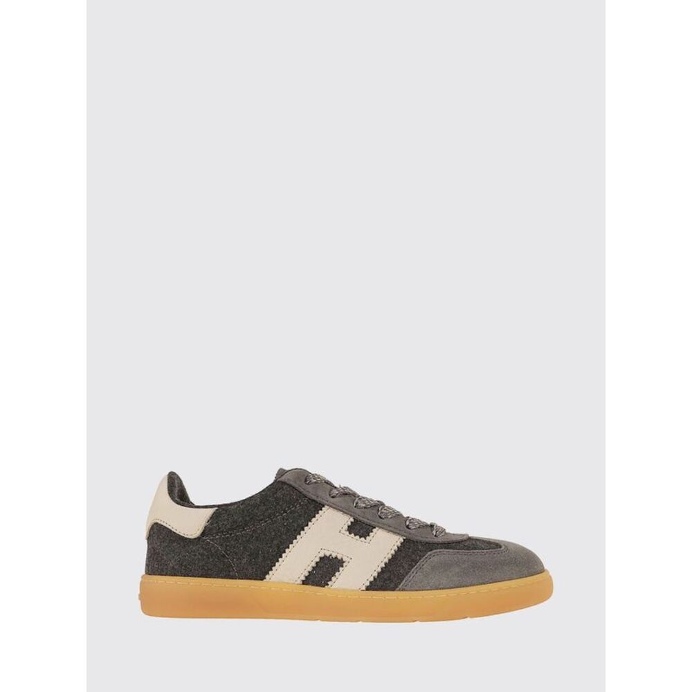 Hogan Women Cool Suede And Wool Blend Trainers Hogan With H Logo